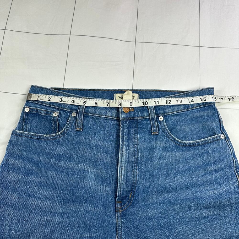 Madewell Jeans Women 30 Blue Perfect Vintage Wide Leg Crop Cresslow Wash Stretch - Picture 9 of 16